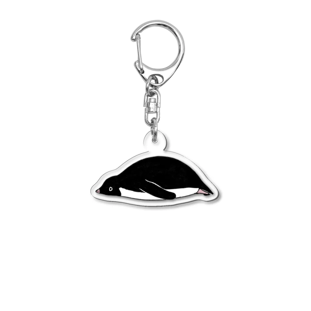 Nunomushiの寝そべりアデリー Acrylic Key Chain