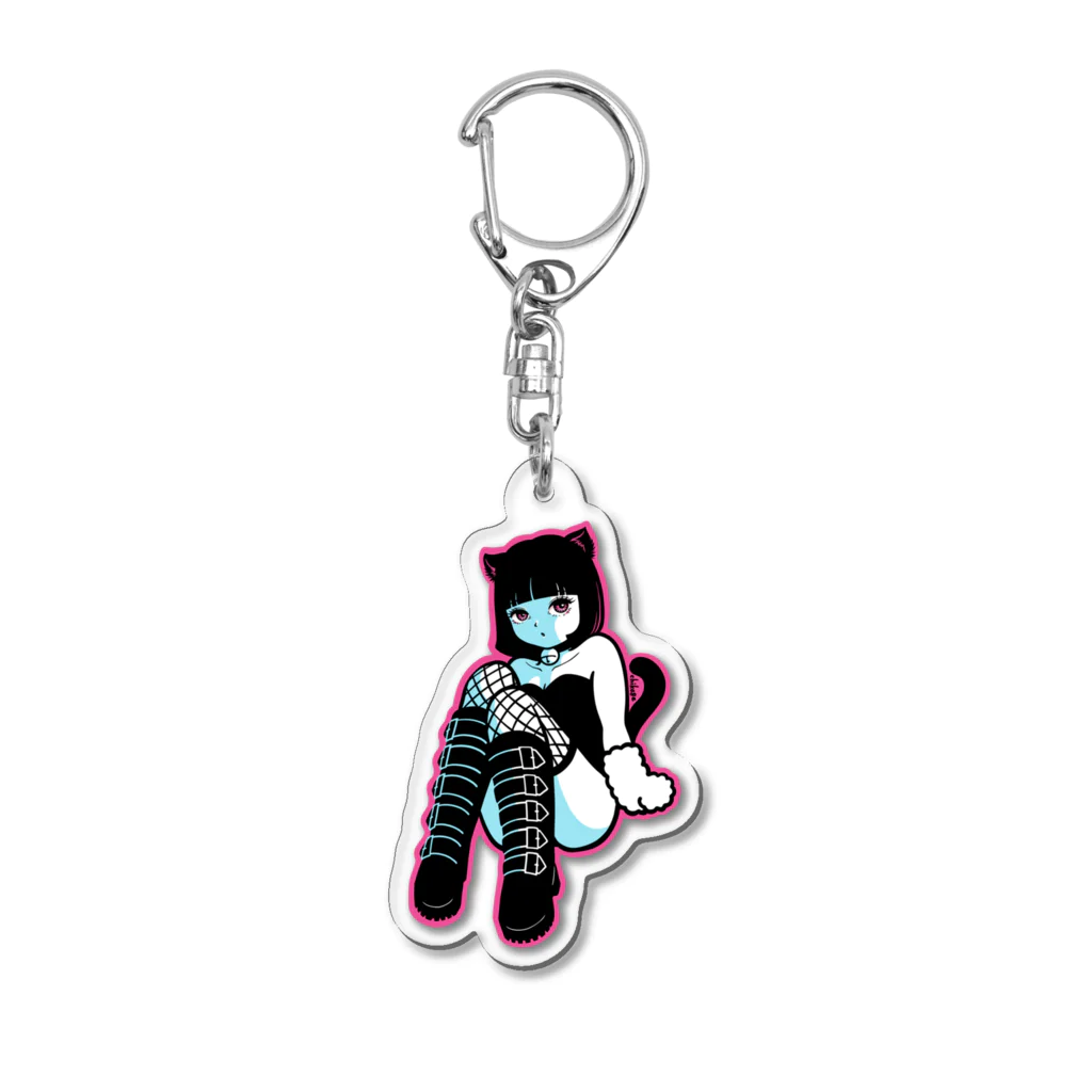 Chikageのネコガール　Keイちゃん。 Acrylic Key Chain