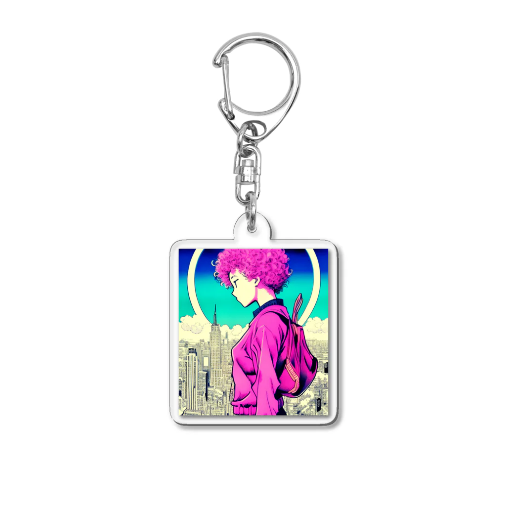 bowieの「２５時間目」 Acrylic Key Chain