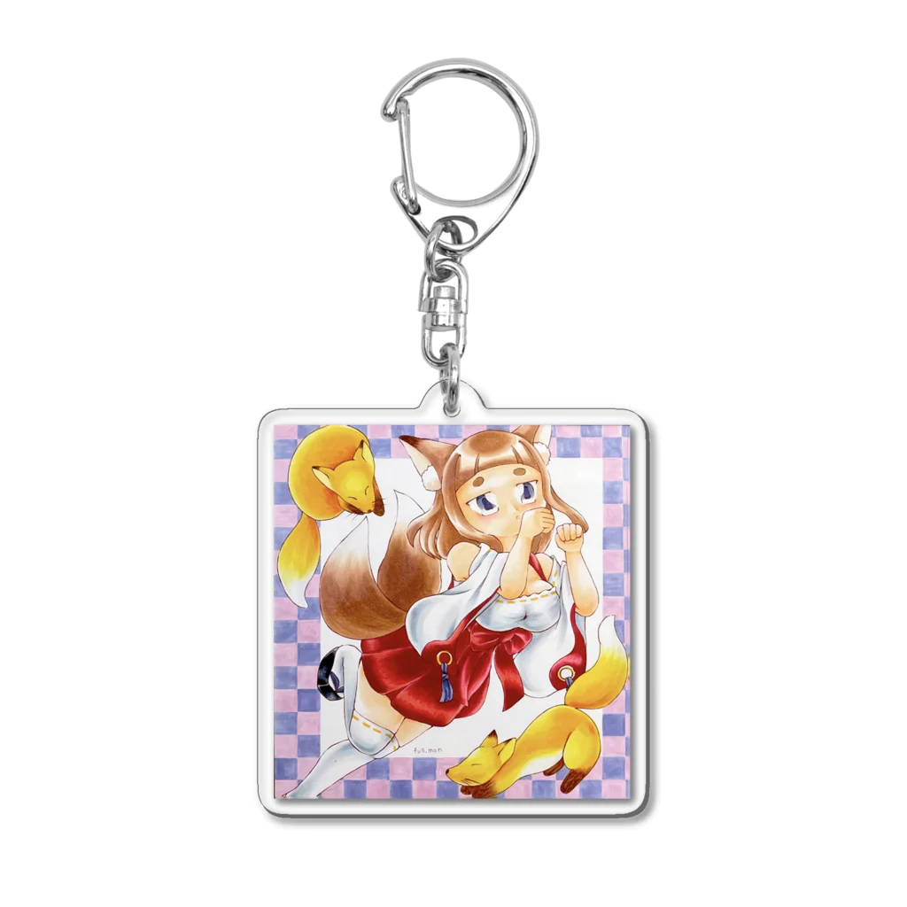 少女病棟25時のこんこんこん Acrylic Key Chain