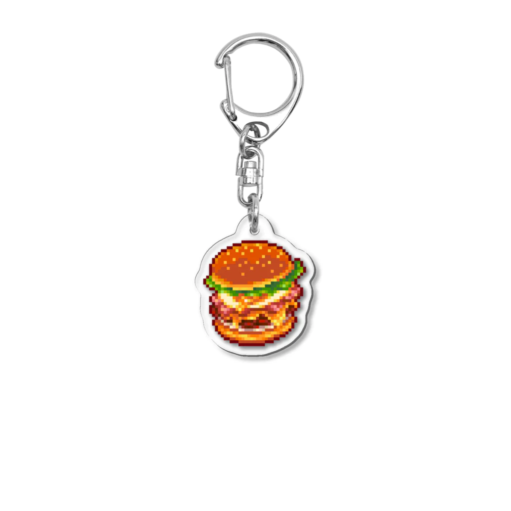 どっと屋のBACON EGG CHEESE BURGER Acrylic Key Chain