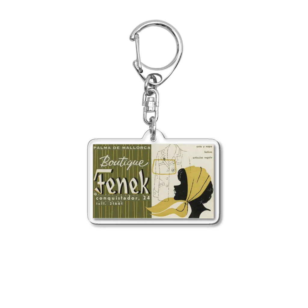 YS VINTAGE WORKSのスペイン・マヨルカ島パルマ　Boutique Fenek 1960S Acrylic Key Chain