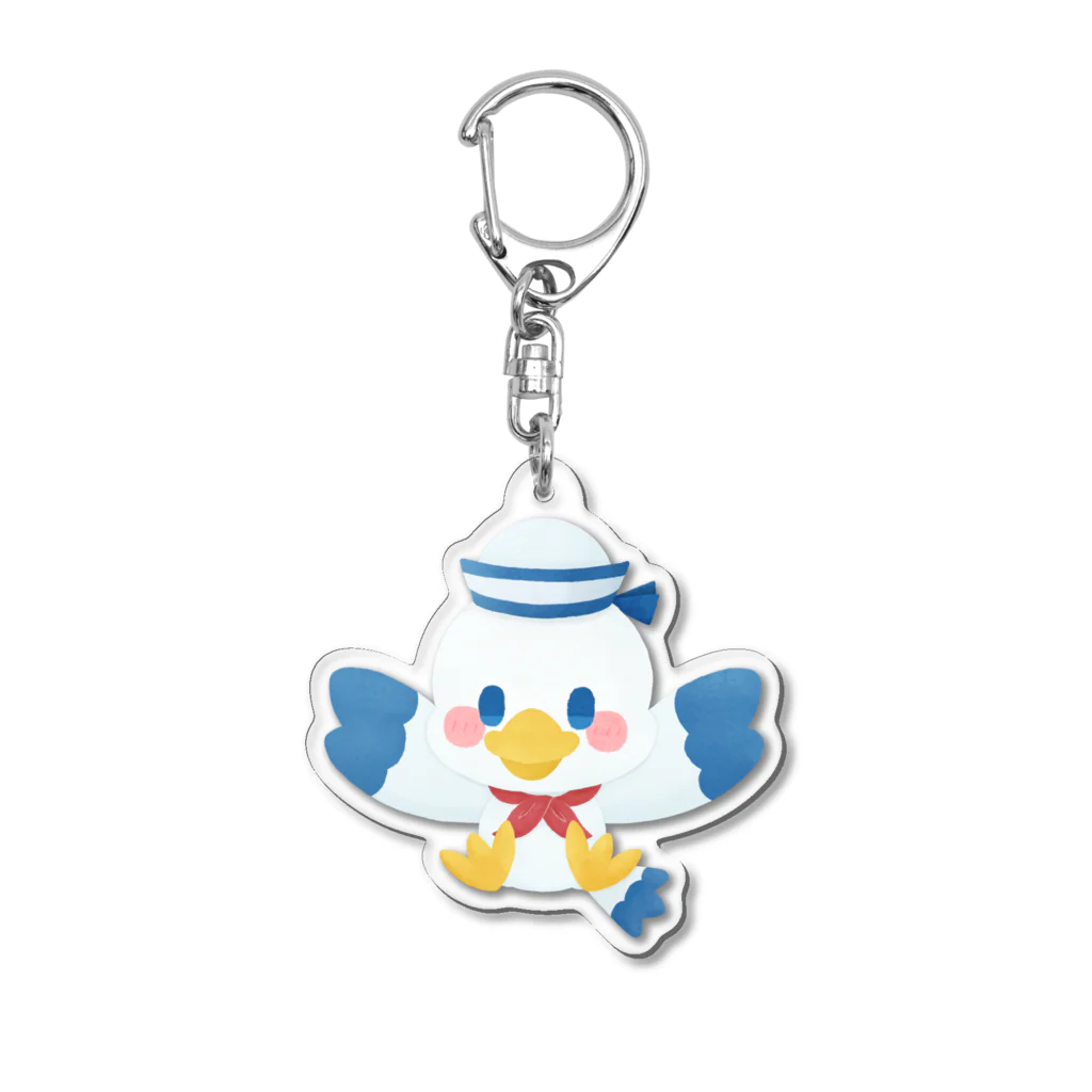 レタ(LETA)のカモメの水平さん Acrylic Key Chain