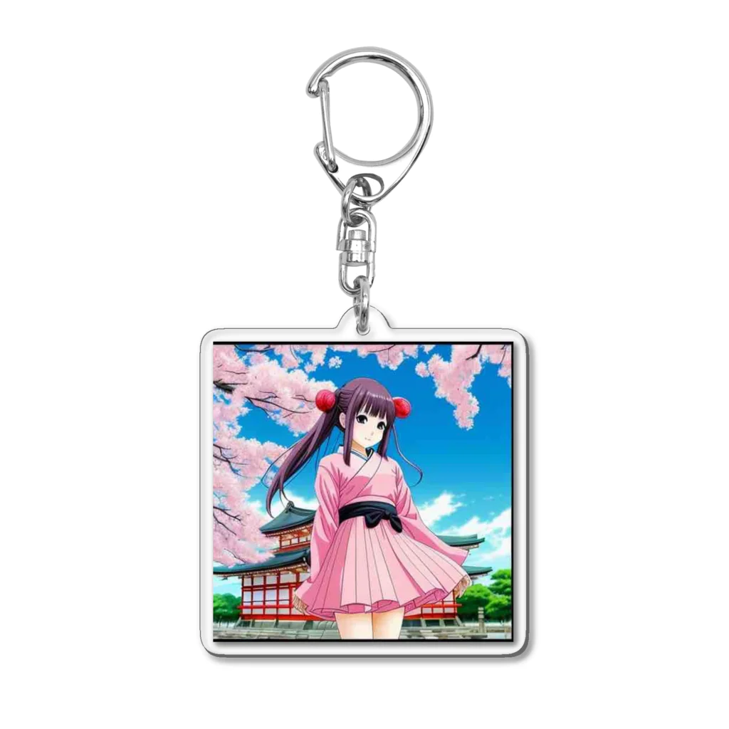 桐生リビングサービスの桜〈さくら〉 Acrylic Key Chain