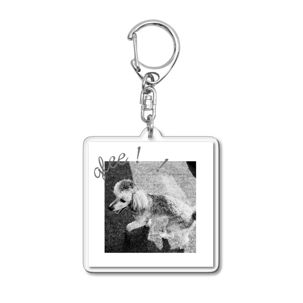 seastarpoodleのトイプードル Acrylic Key Chain