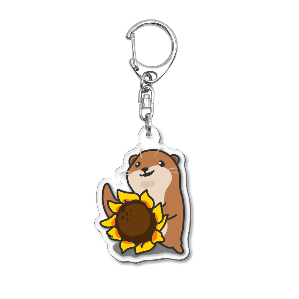 まんまるプップのカワウソ丸 Acrylic Key Chain