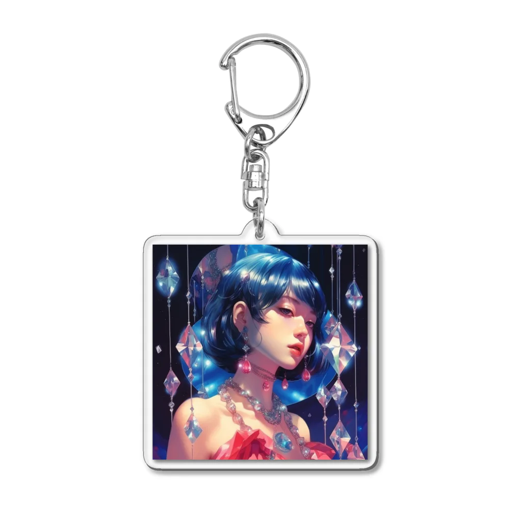 mushroomallowのCRYSTAL GIRL -A- Acrylic Key Chain