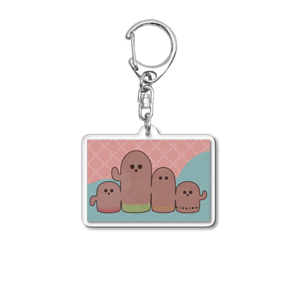 TEDのかふぇ俺の【はにとも】むぎゅっとはにわ Acrylic Key Chain