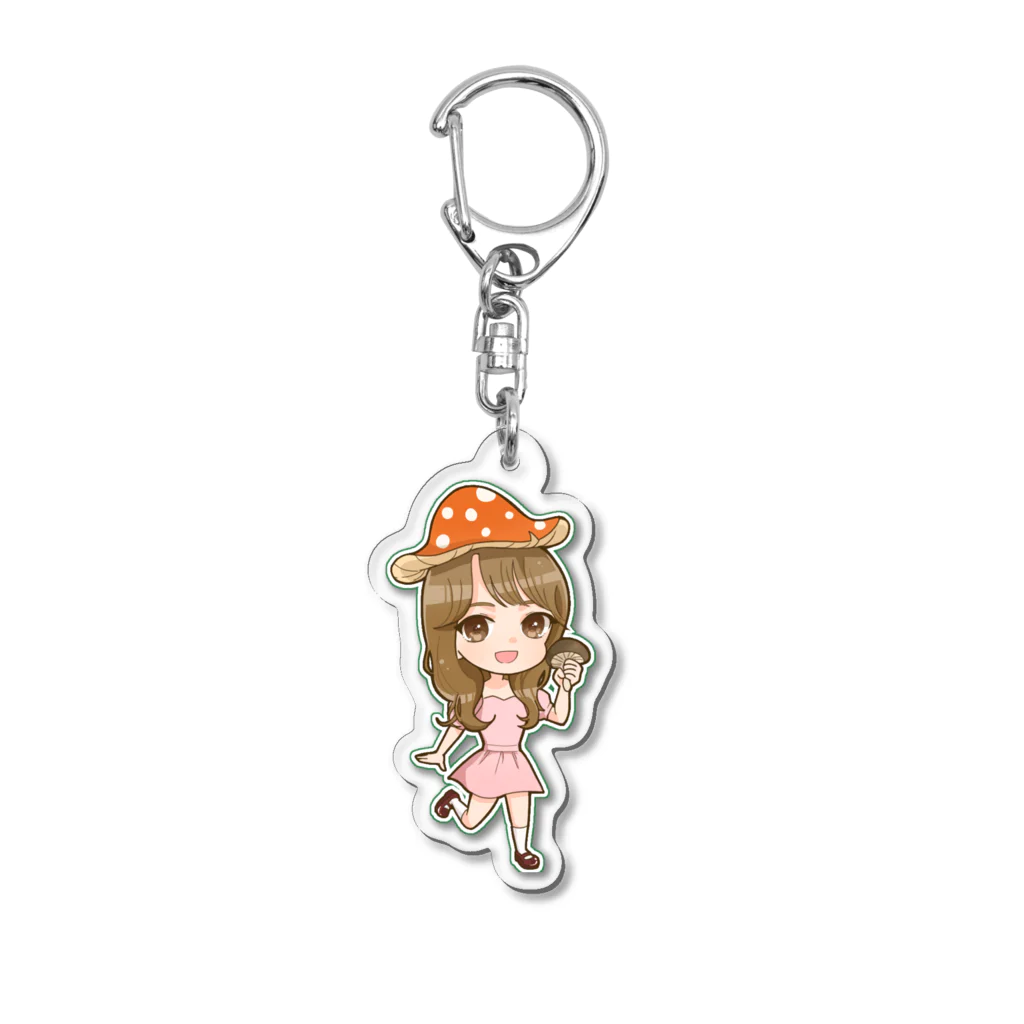 yukimikan1113の可愛いゆきのこキーホルダー Acrylic Key Chain