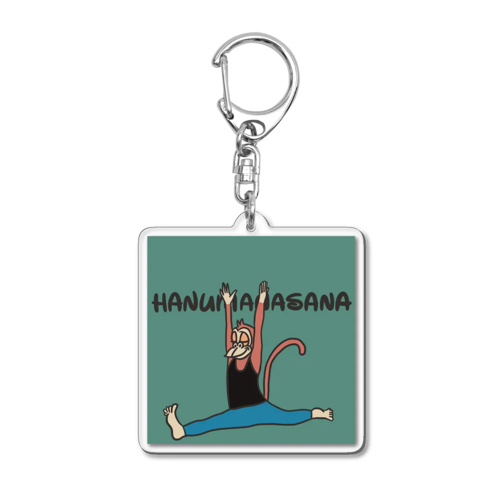 kuuleiのYOGA × Animal （Hanumanasana） Acrylic Key Chain