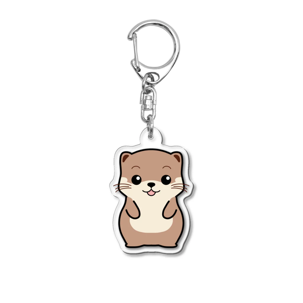 Ponjuのキュートなカワウソ2 Acrylic Key Chain