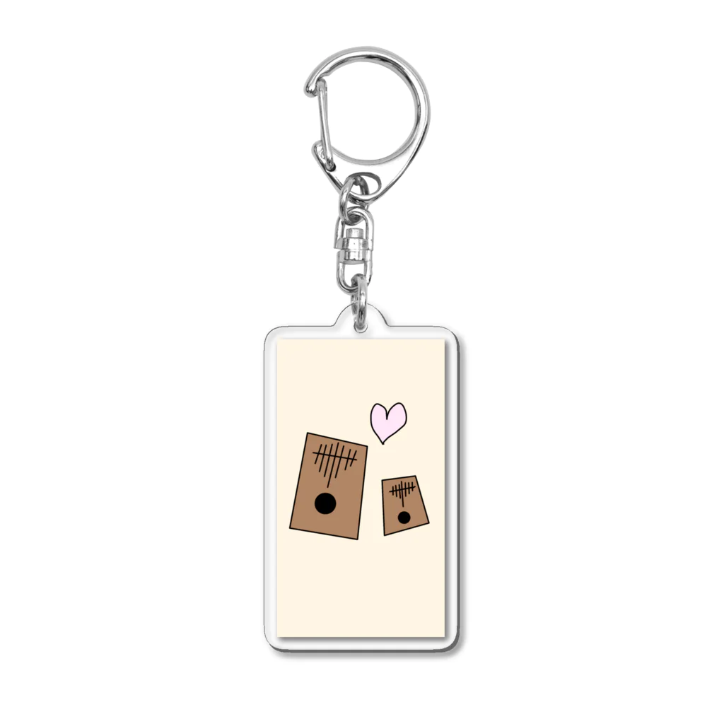 カンナ音楽工房のふたつのカリンバ3 Acrylic Key Chain