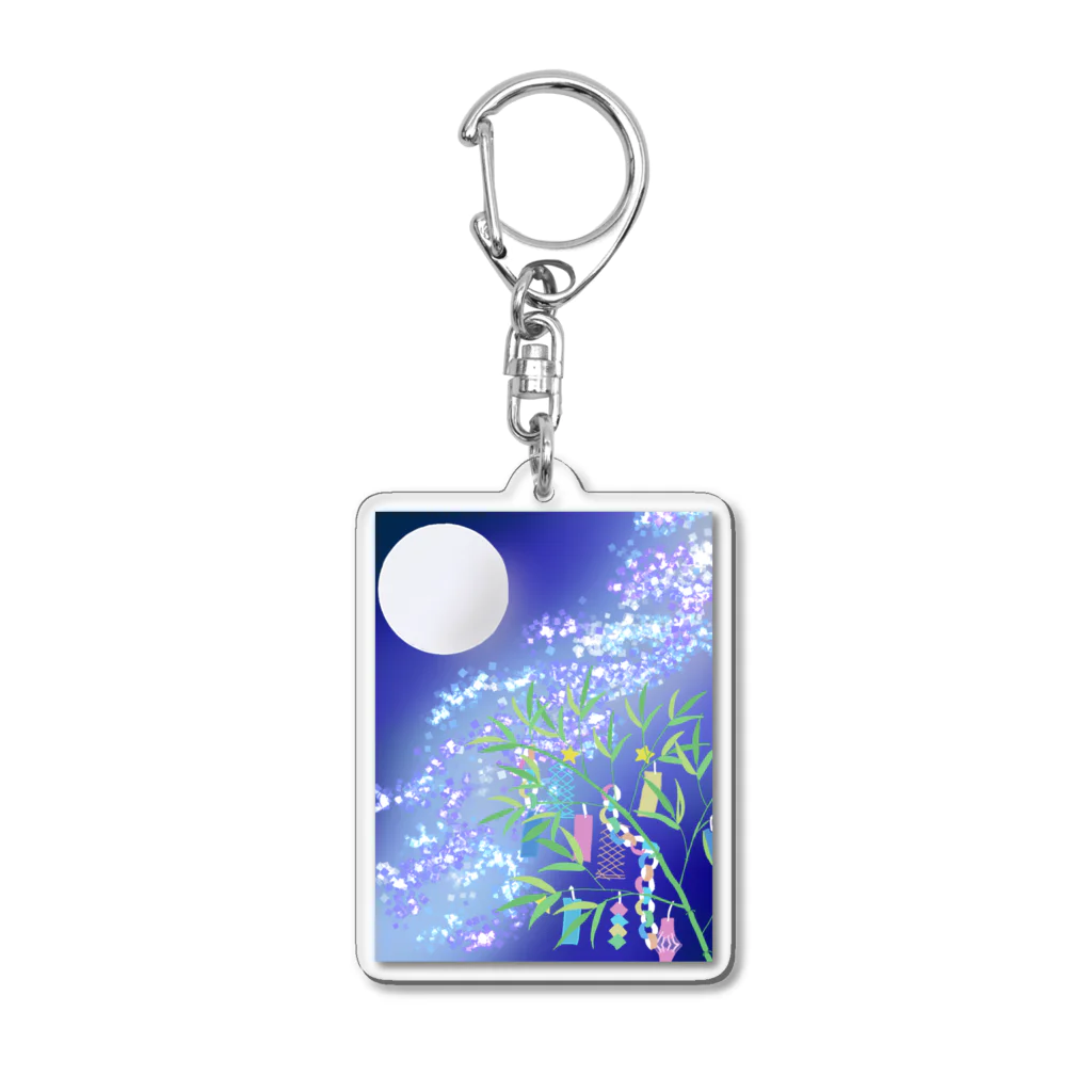 いもむしの七夕祭り Acrylic Key Chain