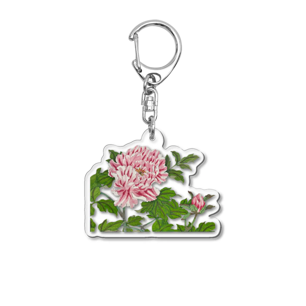 JapaneseArt Yui Shopの牡丹 Acrylic Key Chain