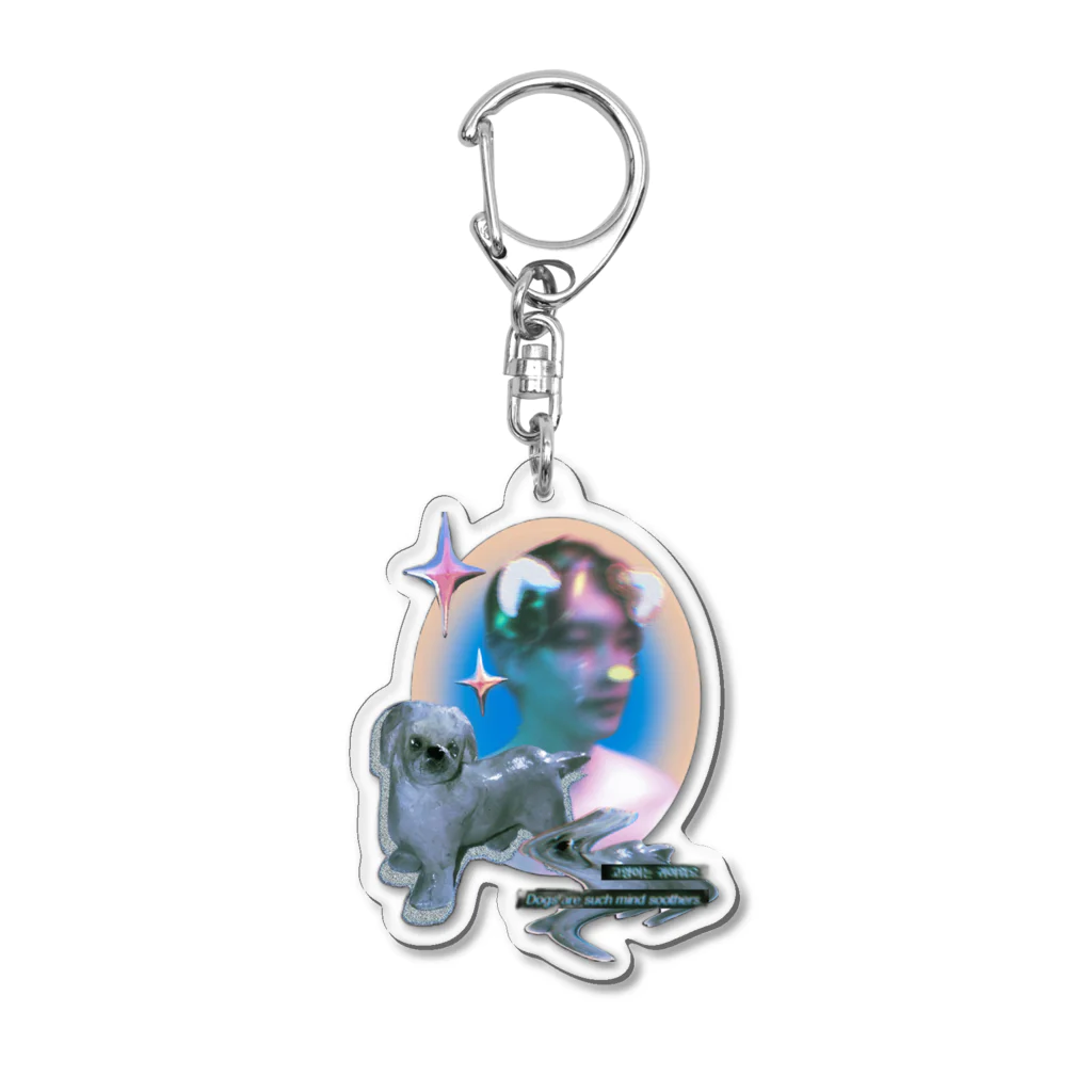 ｓｏｏｎの猫と犬　どっちも好きだな Acrylic Key Chain