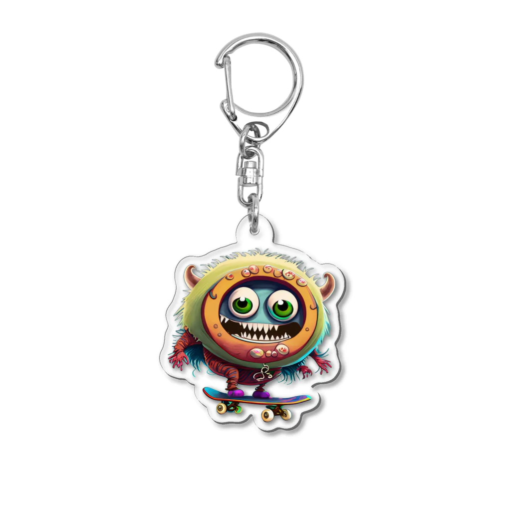 marunceのスケボーモンスターくん Acrylic Key Chain