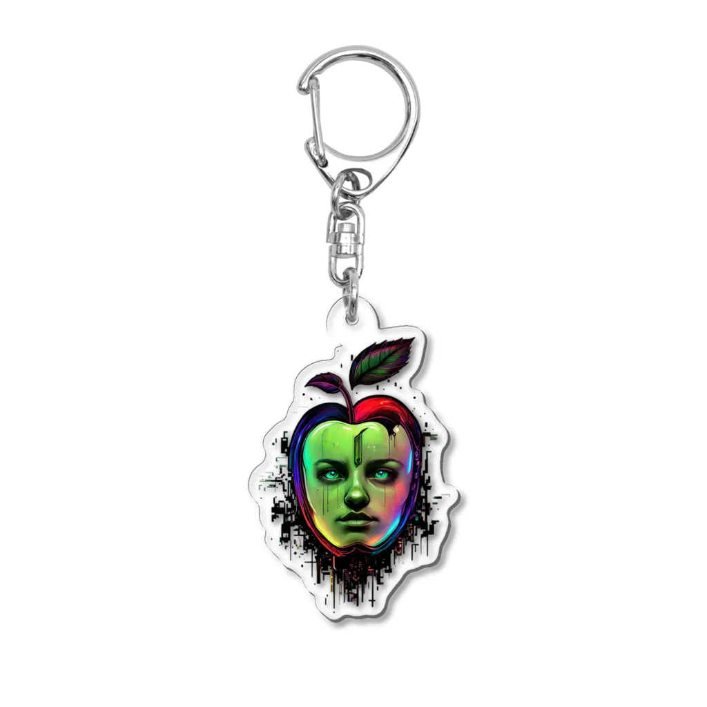 まみうだぱおのゆったりSHOPのROBOT ＋ RINGO Acrylic Key Chain