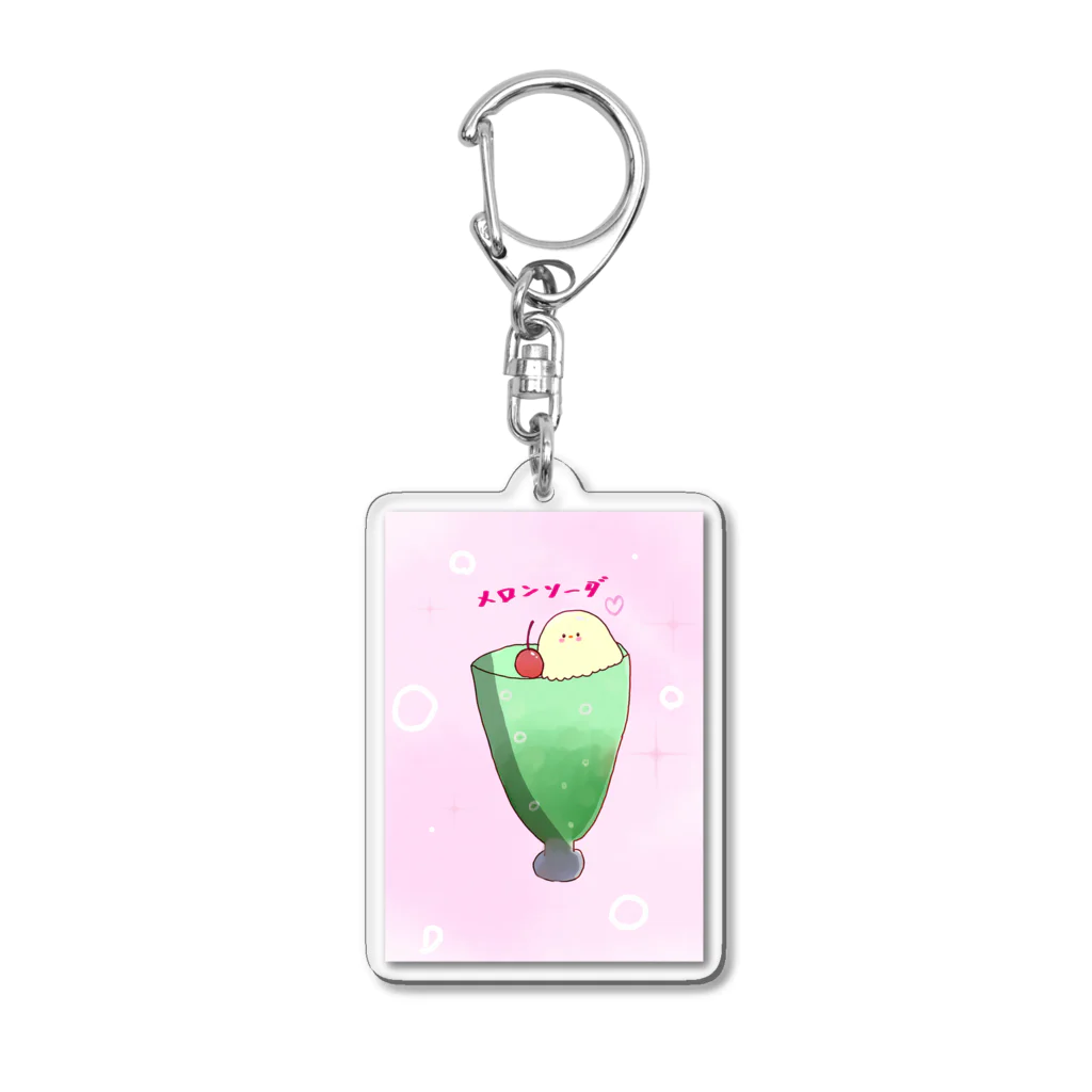 m-ko_chanのm.ko.chanのメロンソーダ Acrylic Key Chain