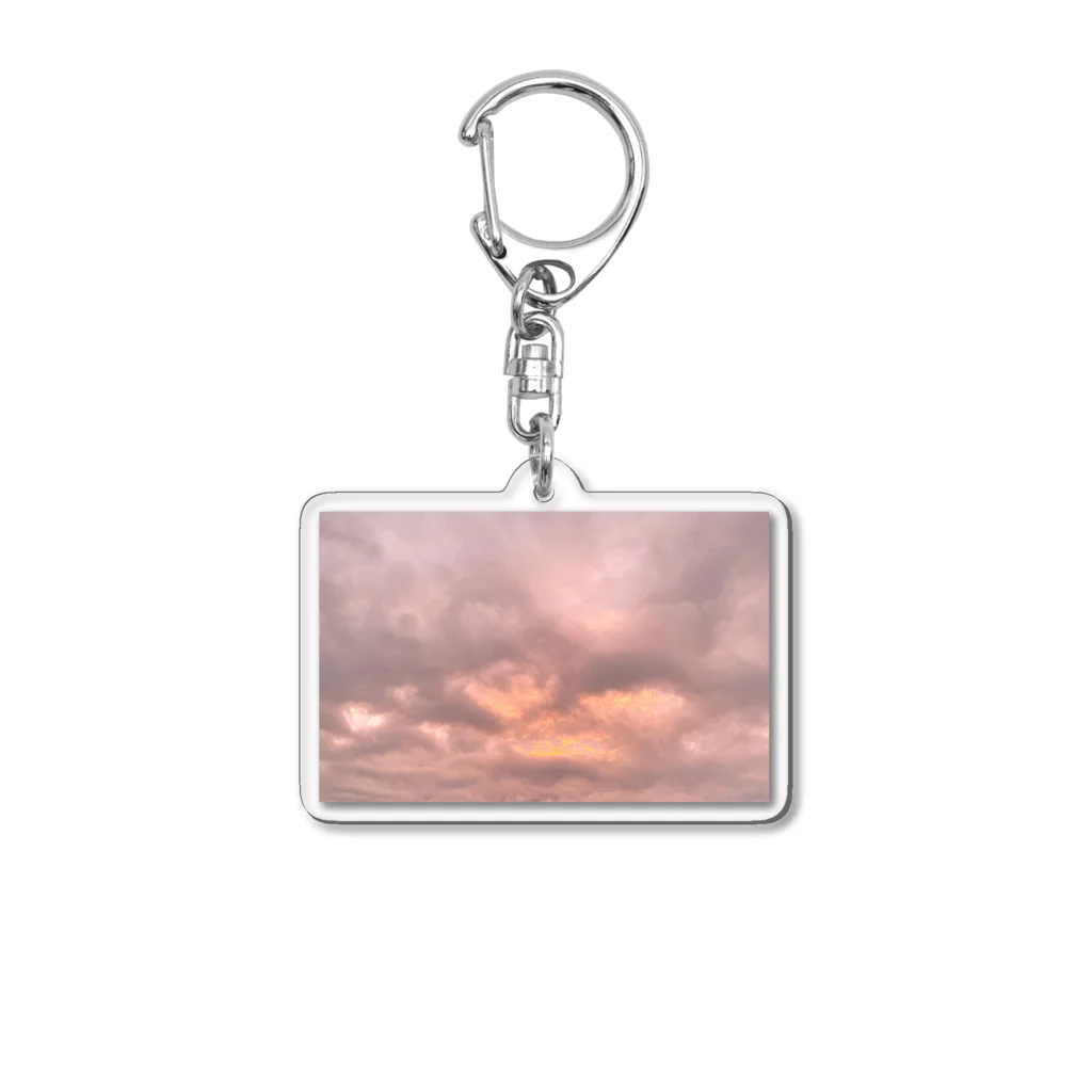 ちゃがまるの夕焼け Acrylic Key Chain