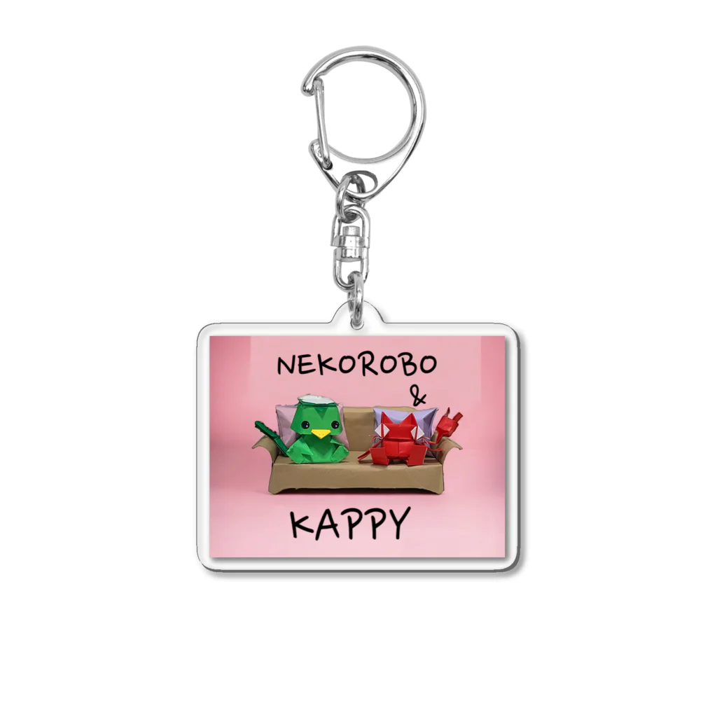 SHUN-NEKOROBOのネコロボ&かっぴー Acrylic Key Chain