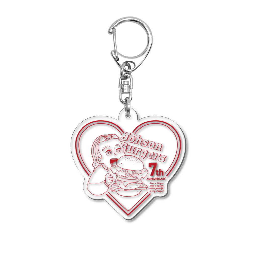 Johson Burgersの記念グッズ Acrylic Key Chain