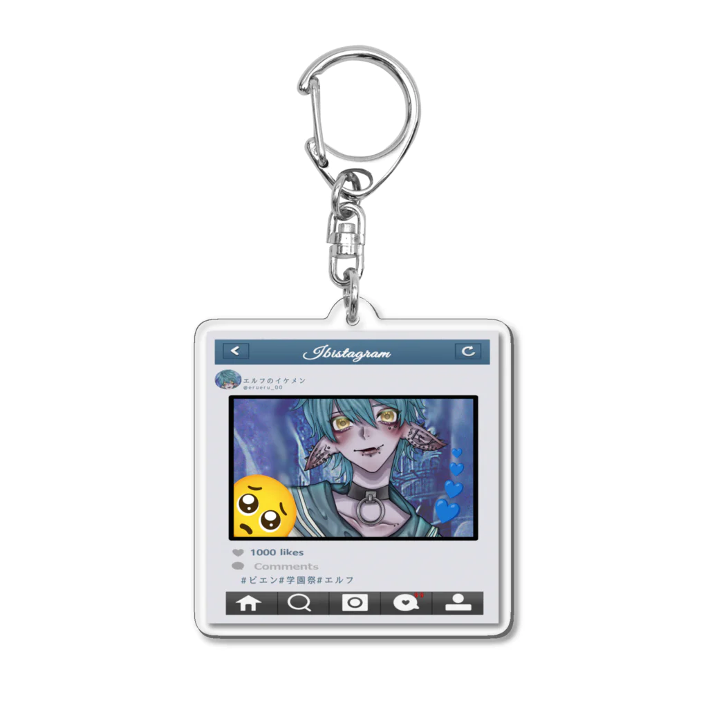 悪霊青春物語のエルフのイケメンくん Acrylic Key Chain