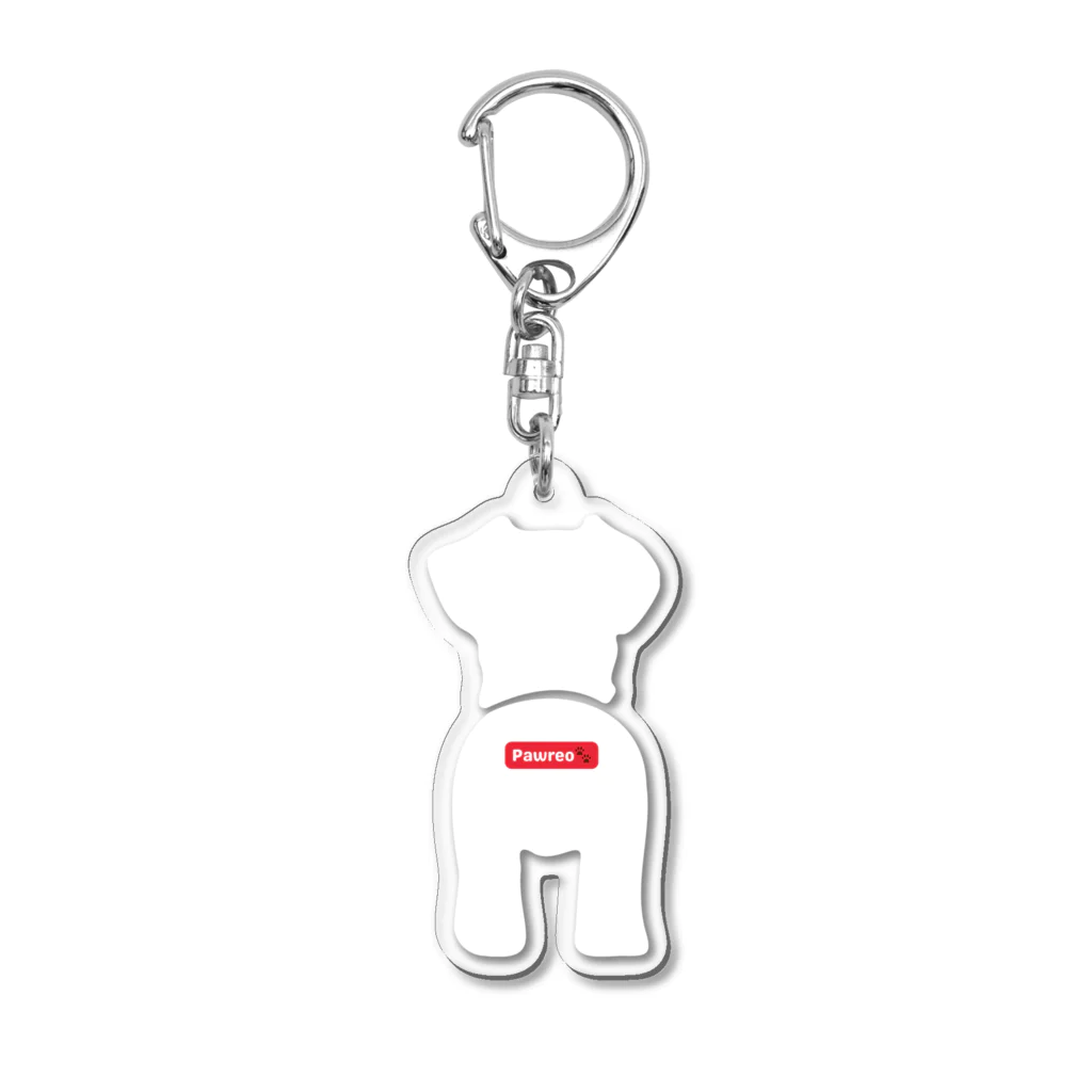 BarkingBeatsのPawreo🐾おでかけキーホルダー(シルバー） Acrylic Key Chain