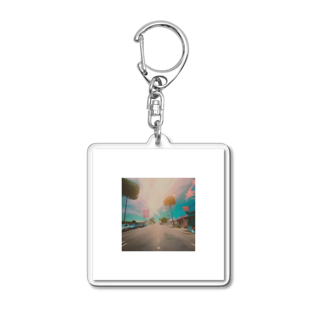 aoi yuiの夏の空色 Acrylic Key Chain