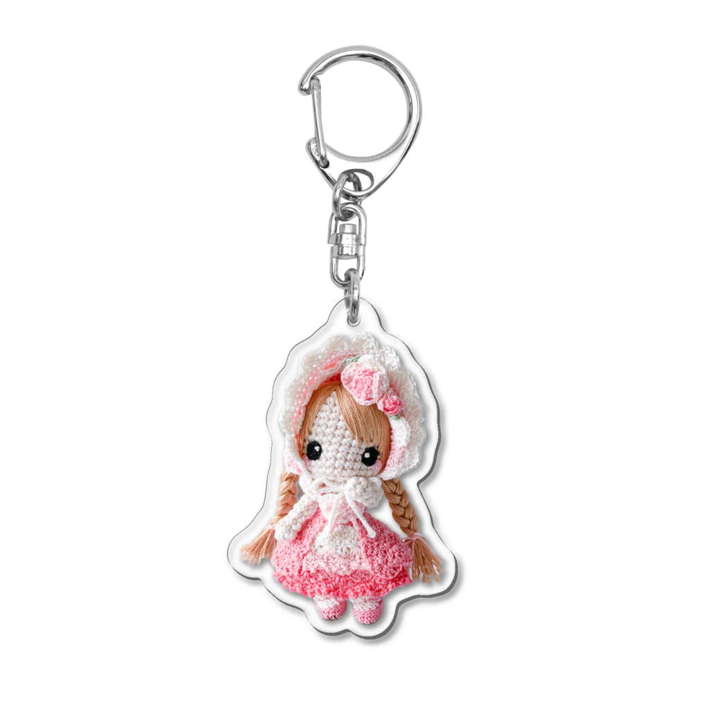 あみぐるどーるグッズSHOPのローズプリンセスちゃん Acrylic Key Chain