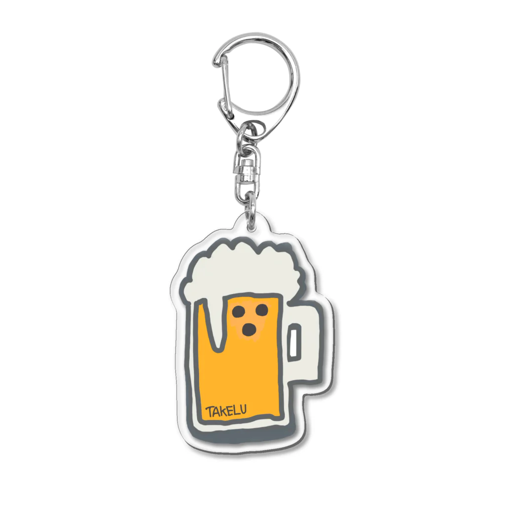 TAKELUのタケビール君 Acrylic Key Chain