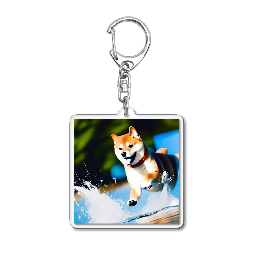 KaSumi's shopのアメンボになったつもりの柴 Acrylic Key Chain