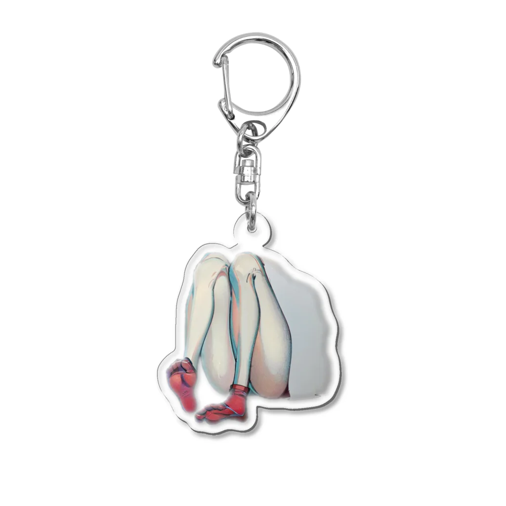 兎屋の綺麗な脚のあの子 Acrylic Key Chain