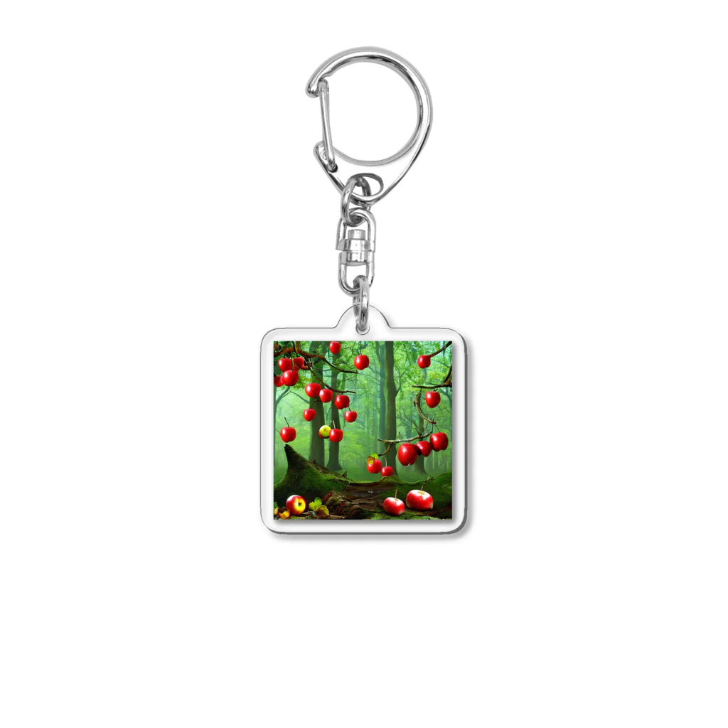 mrs-saleのりんご Acrylic Key Chain