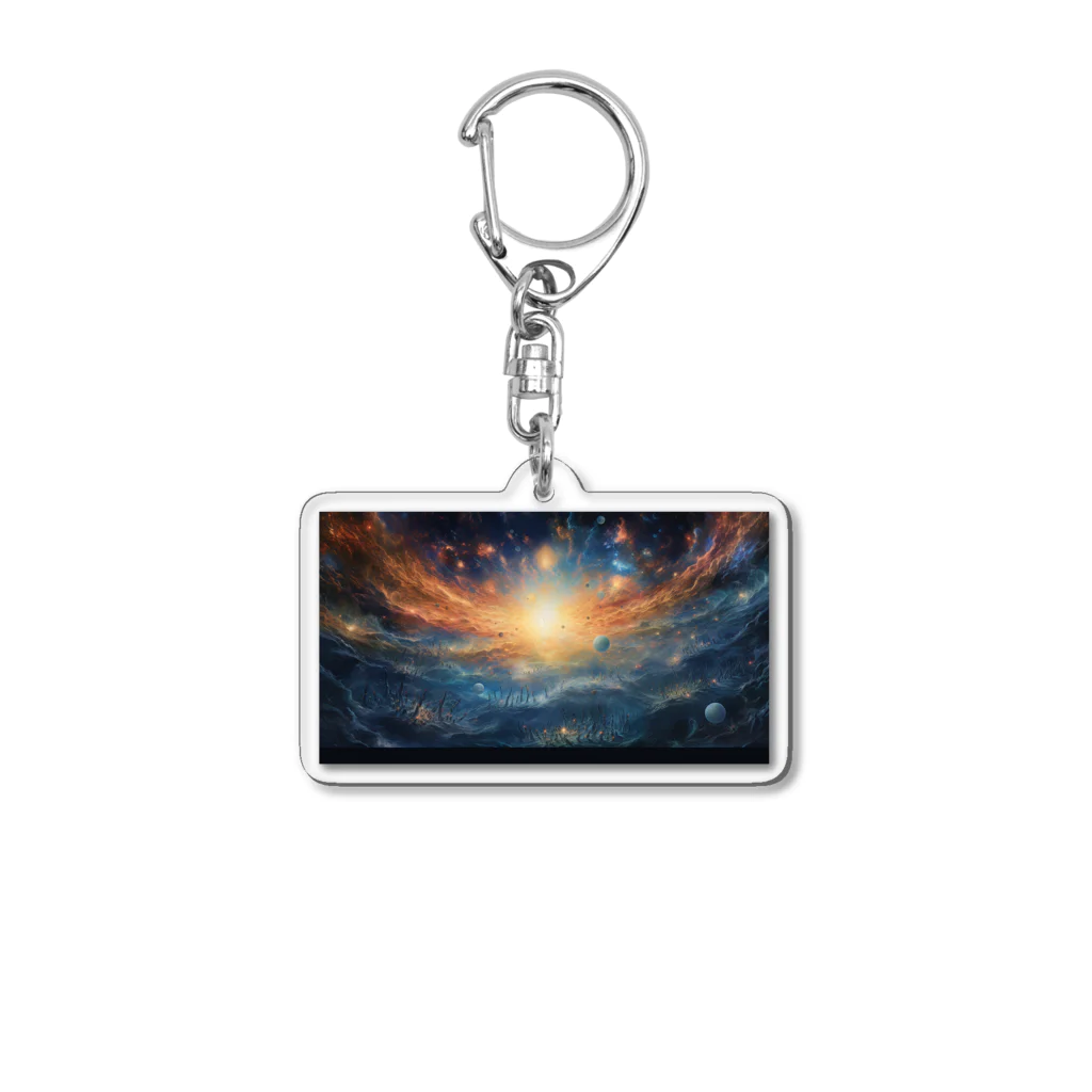 chisiki_houkoの知識の宝庫の宇宙 Acrylic Key Chain