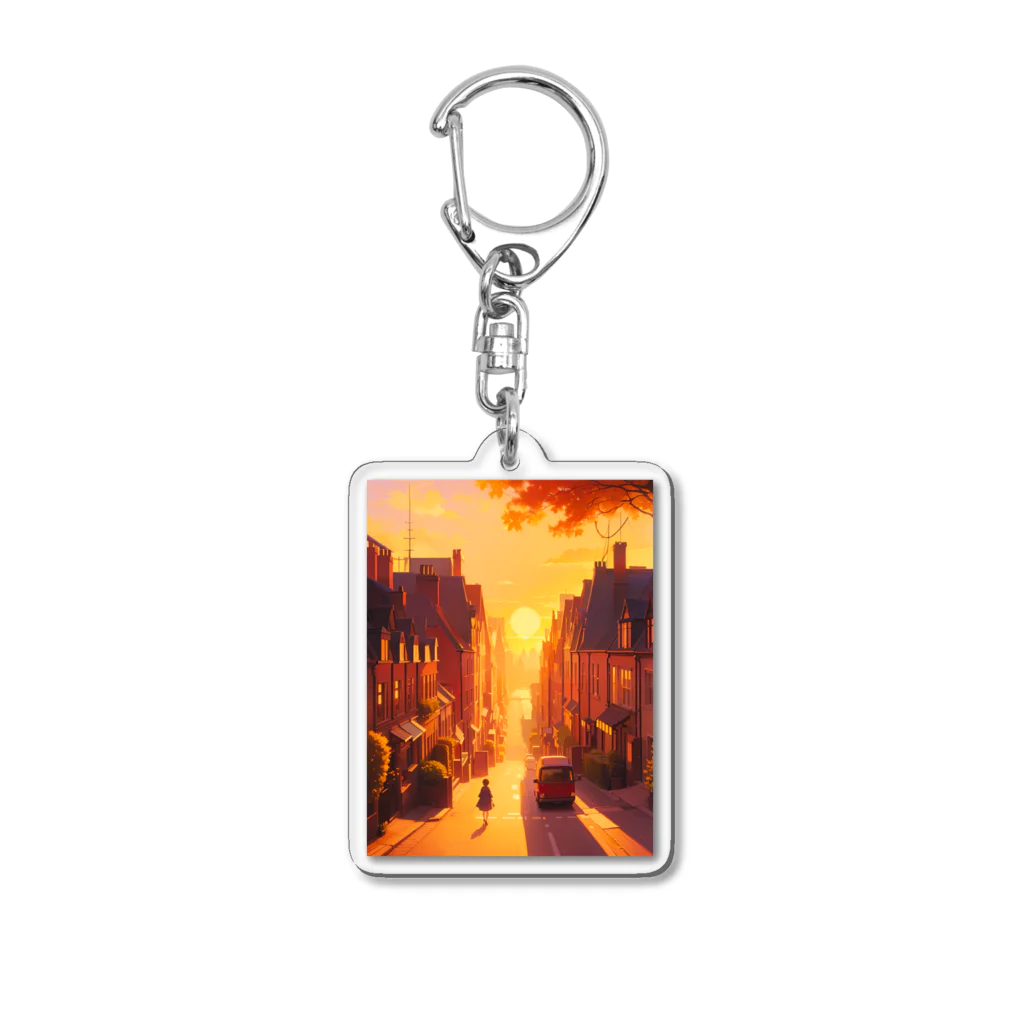 卯月なのかのTwilight Journey　〜黄昏に染まる世界の旅〜　No.1「Twilight Town」 Acrylic Key Chain