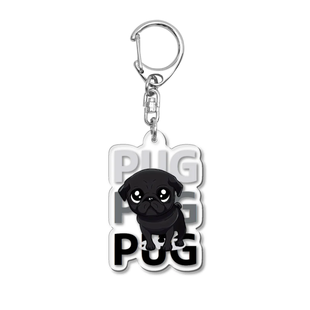 furebuhi　clubのグラフィックPUG！ Acrylic Key Chain