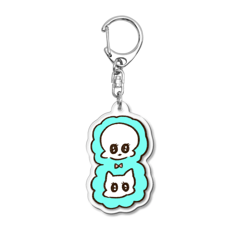 やまもとりえの8月ちゃん Acrylic Key Chain