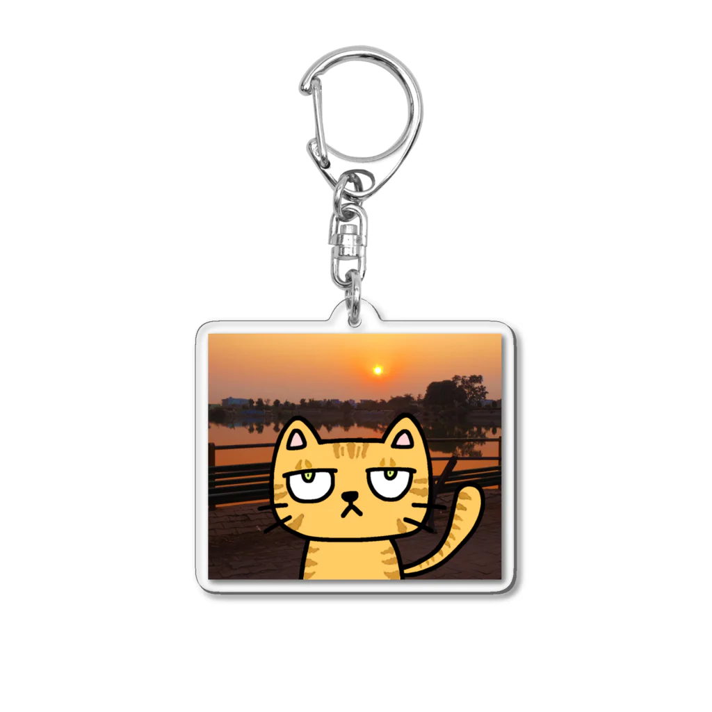 Ikioのお前のねこになってニャらなくもないシリーズ　茶トラ Acrylic Key Chain