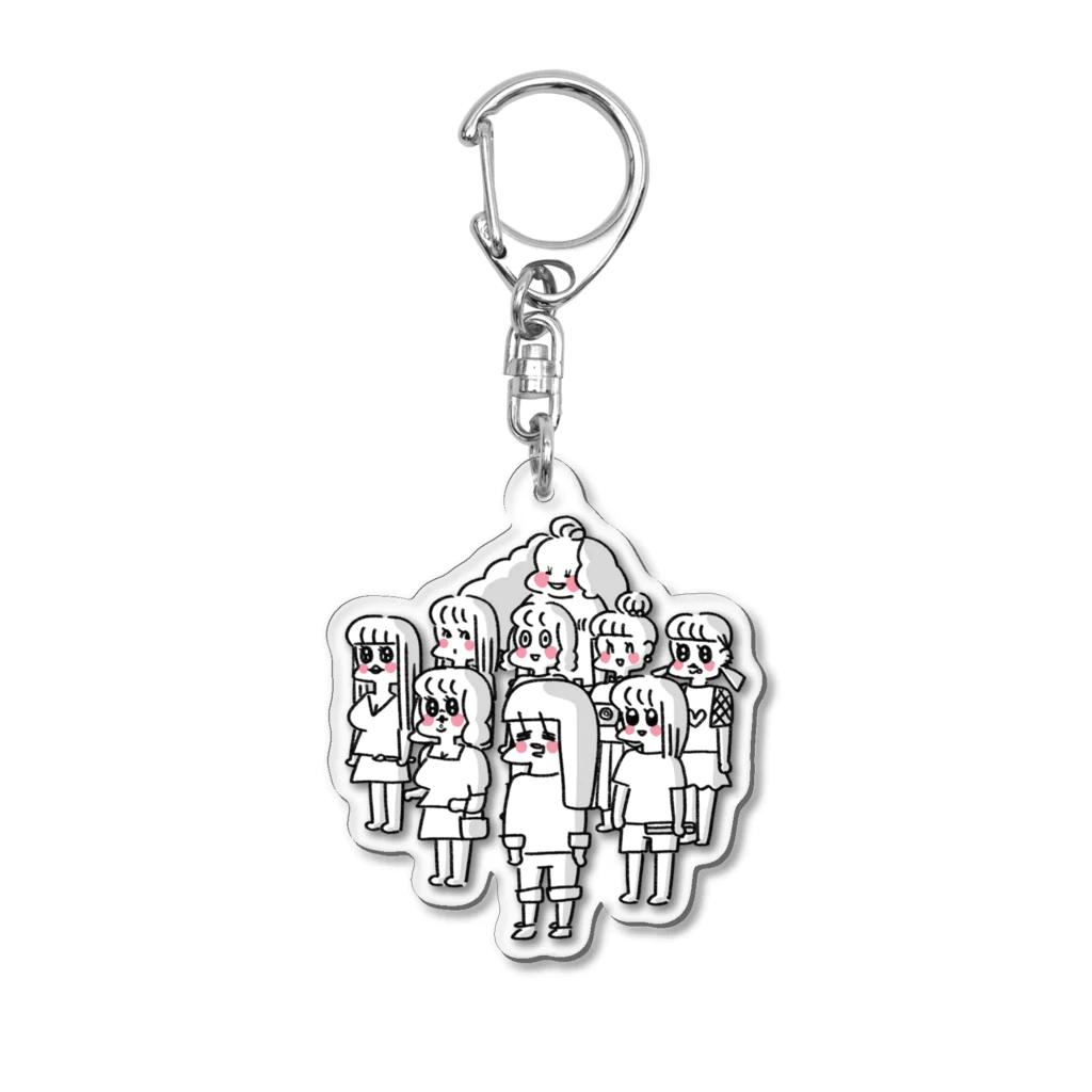 やまもとりえのうちらはマブダチ Acrylic Key Chain