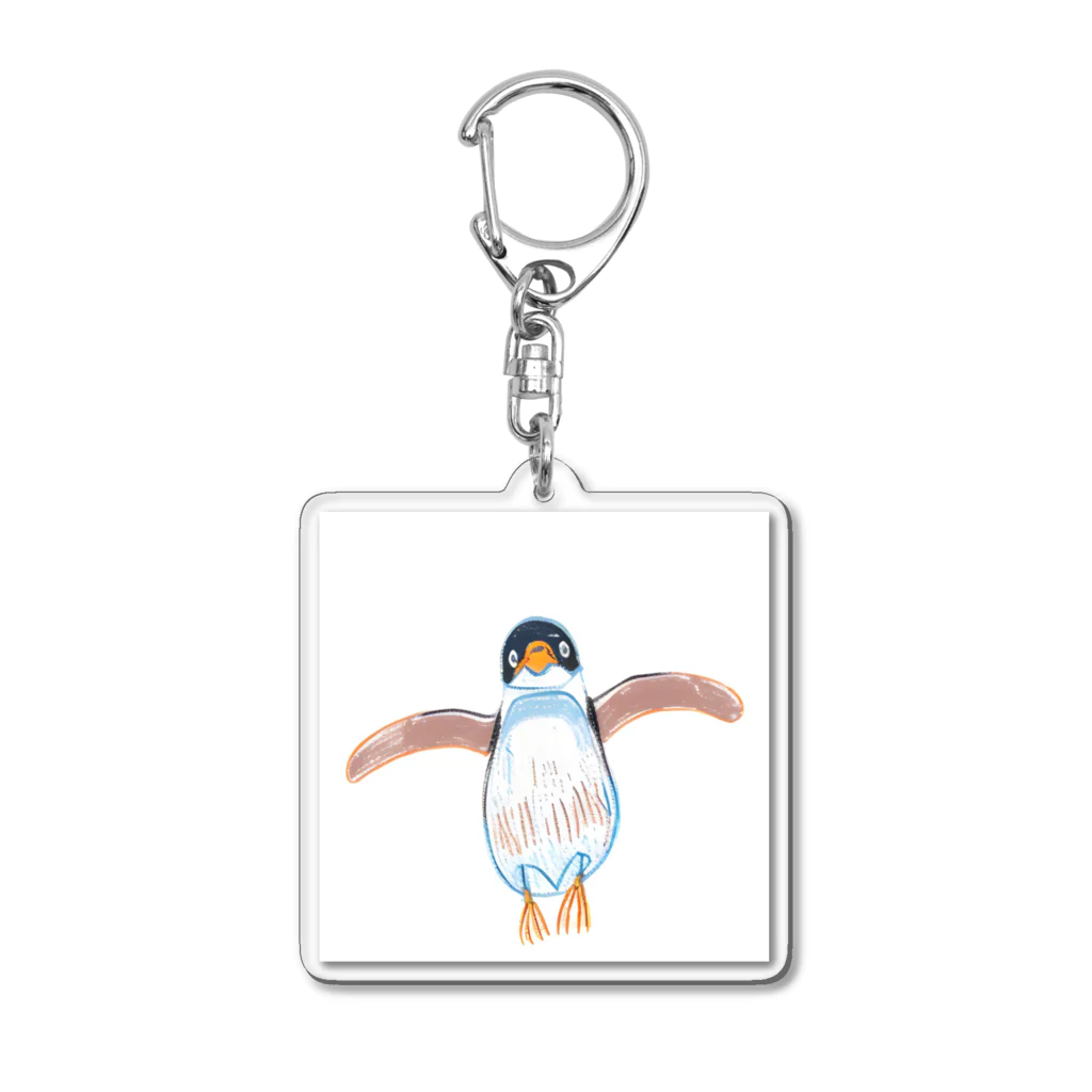 tomato16の空飛ぶペンギン Acrylic Key Chain