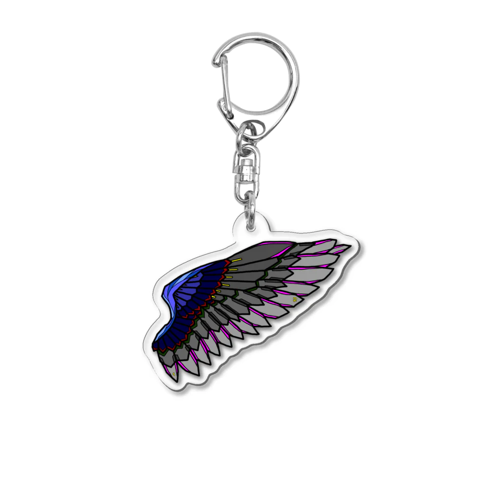 NANNANOーナンナノーのMECHANICAL WING アクリルキーホルダー