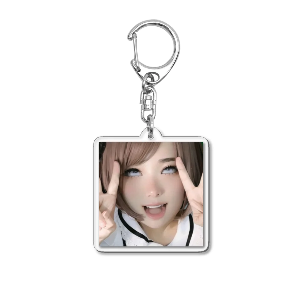 シャフたん/社会不適合者のシャフたん変顔(　˙-˙　) Acrylic Key Chain