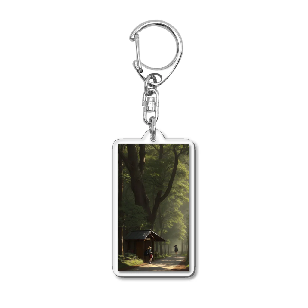 rethelの森を旅する女の子 Acrylic Key Chain