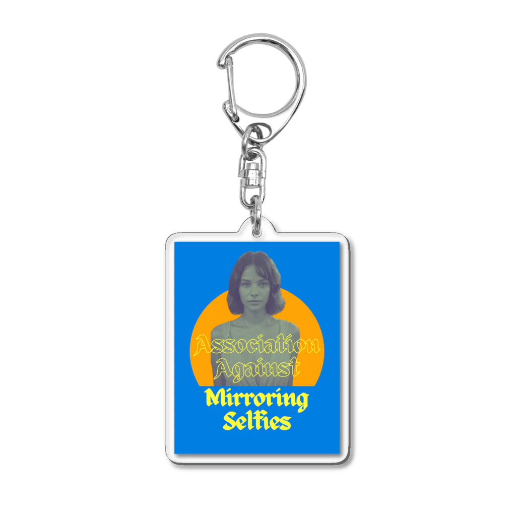 Association Against Mirroring Selfiesの#AssociationAgainstMirroringSelfies reference Acrylic Key Chain