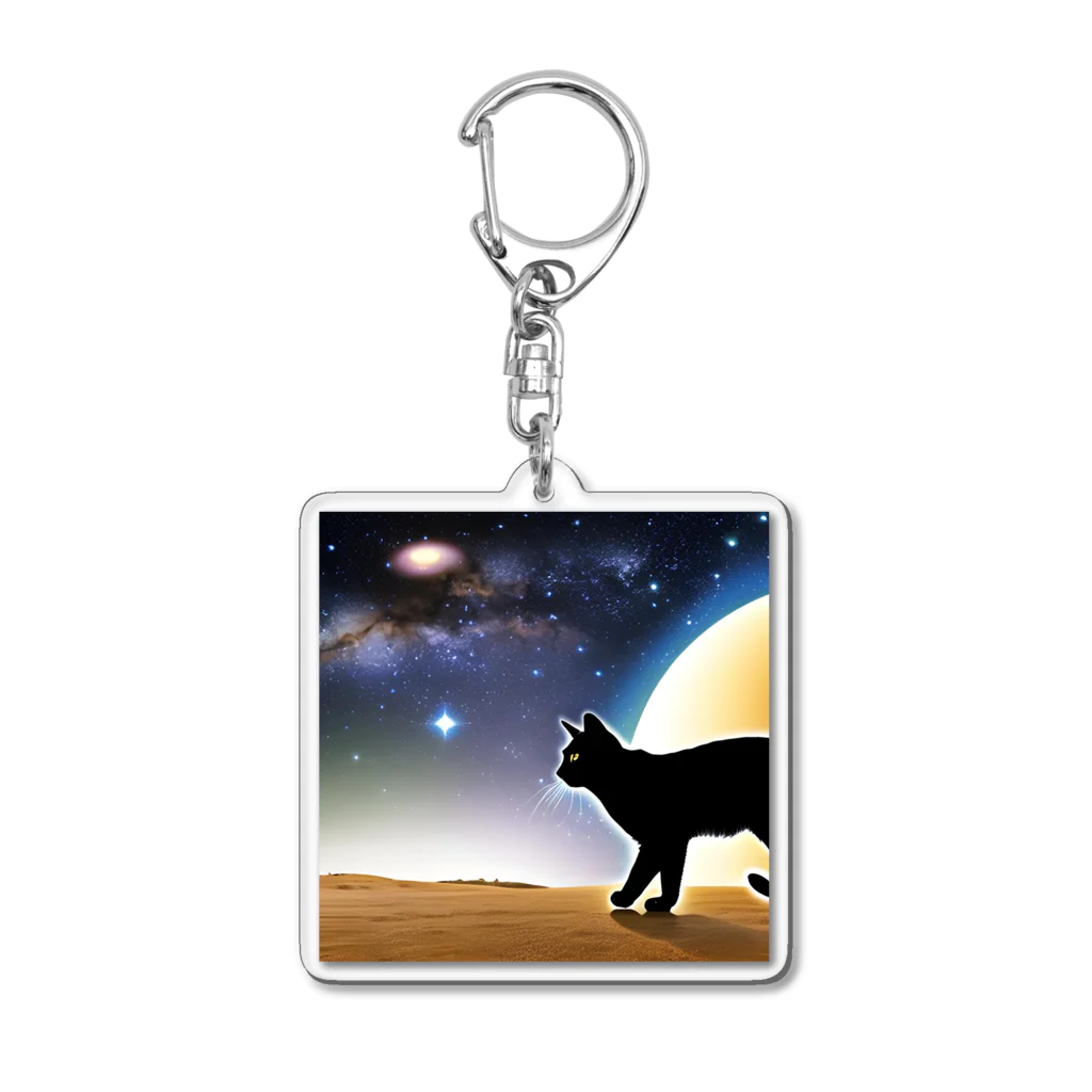 genki-cyatoの火星猫 Acrylic Key Chain