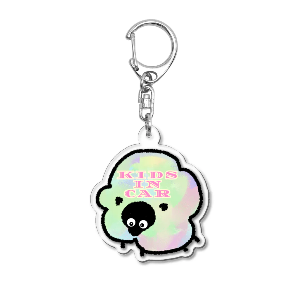 あかつきムーショ☆のひつじ🐑KIDSIN🚗³₃ Acrylic Key Chain