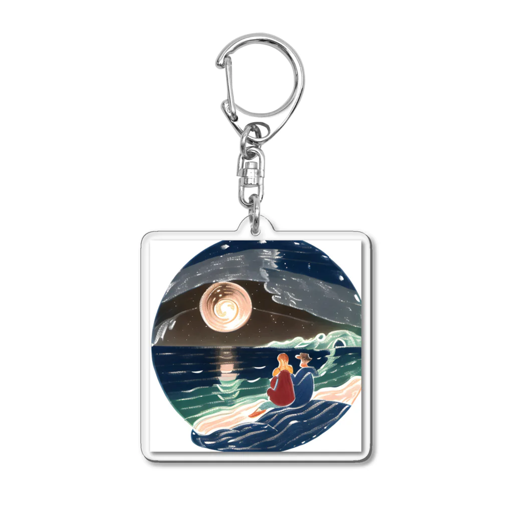 tetsuの夜の海 Acrylic Key Chain