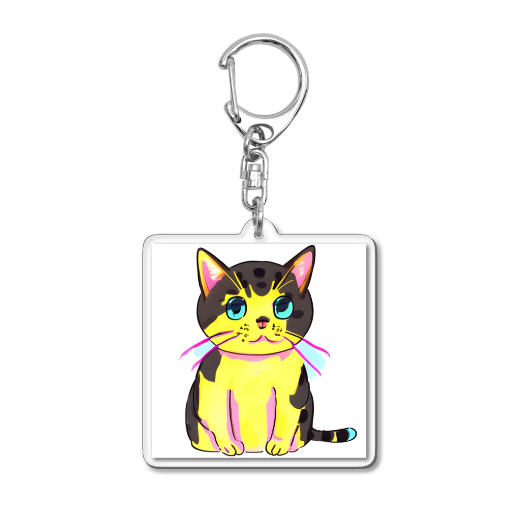 ✨そうのオリジナルグッズ✨の可愛らしい猫のイラストグッズ😸 Acrylic Key Chain