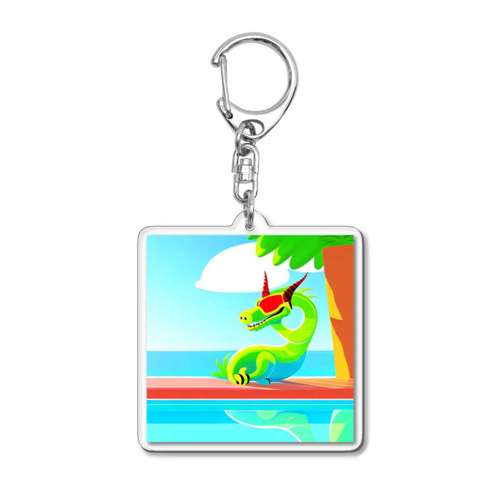 ryu1220の休暇中のドラゴン Acrylic Key Chain