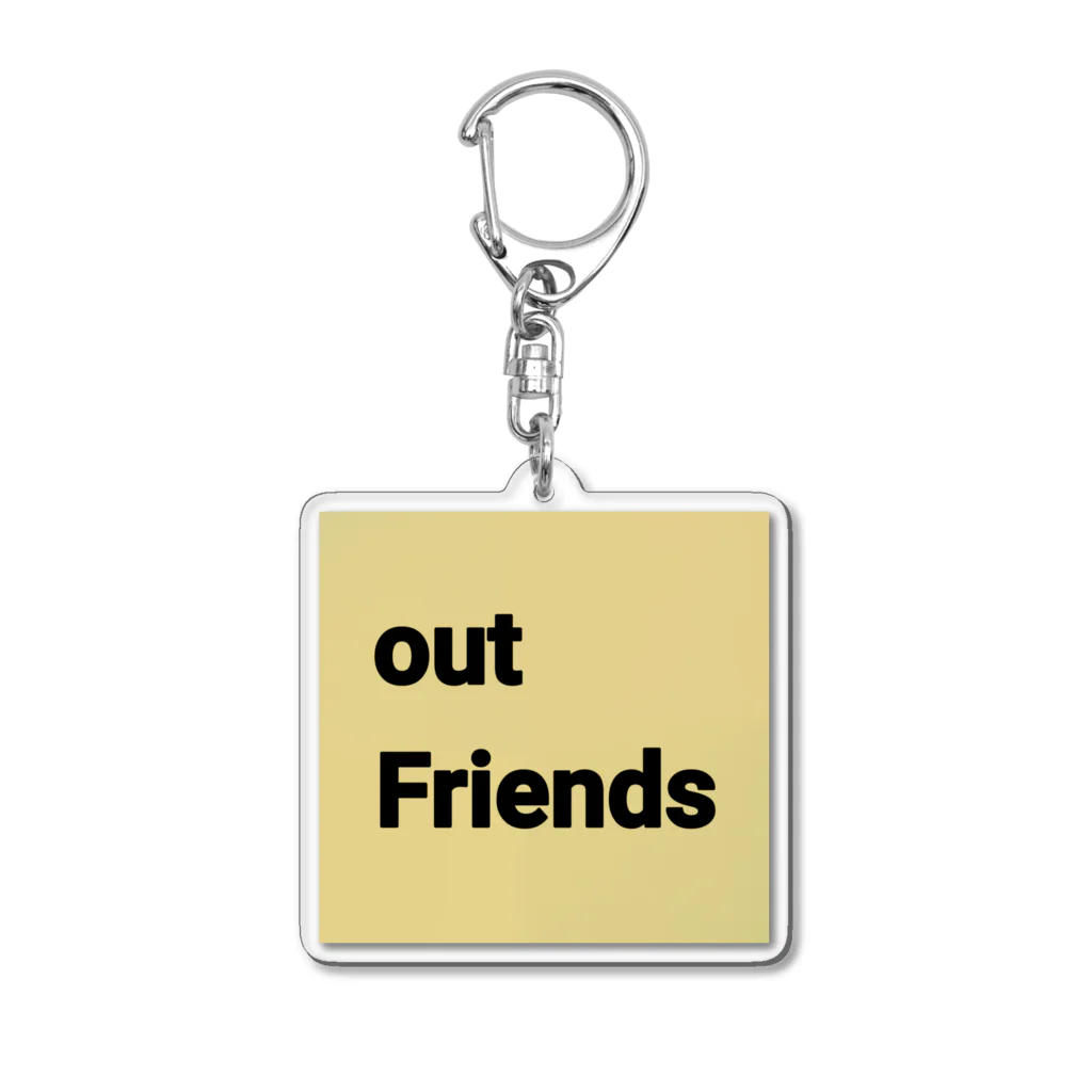 outFriendsのoutfriendsロゴ入りキーホルダー Acrylic Key Chain